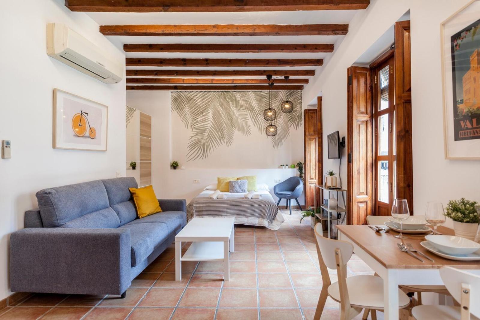 Sunny Modern Flat By Mercado Central Valensiya Dış mekan fotoğraf